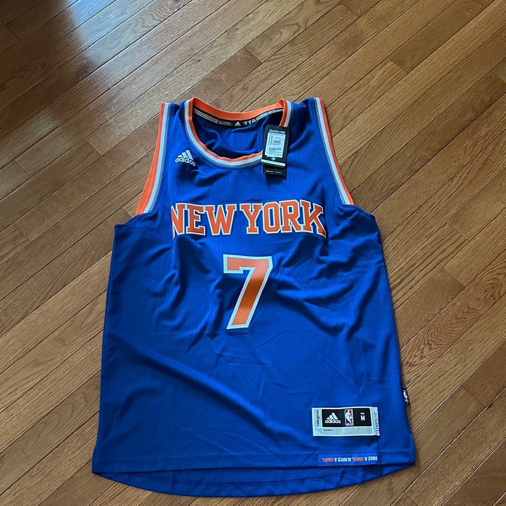 adidas Blue and Orange New York Knicks Women's Jersey